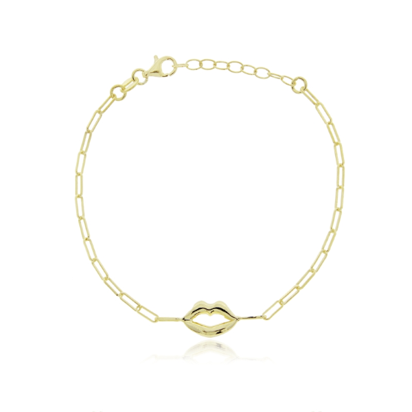 BRACCIALE FORZATINA CON BOCCA IN ARGENTO TIT 925 CM 17-19