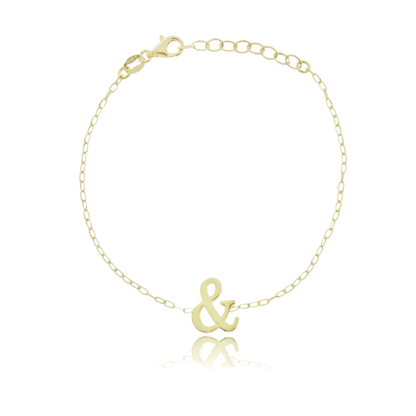 BRACCIALE FORZATINA CON & COMMERCIALE IN ARGENTO TIT 925 CM 17-19
