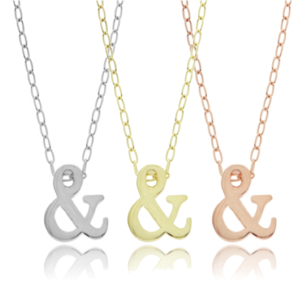 COLLANA FORZATINA CON & COMMERCIALE IN ARGENTO TIT 925 CM 40-45