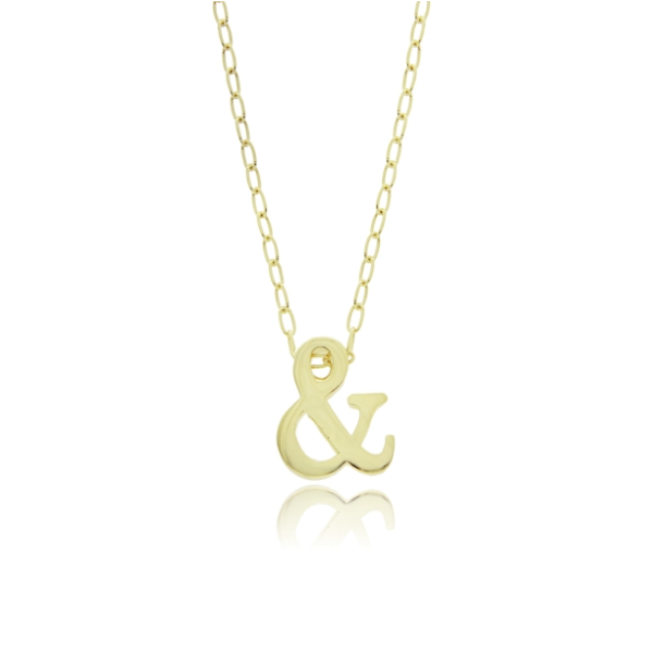 COLLANA FORZATINA CON & COMMERCIALE IN ARGENTO TIT 925 CM 40-45