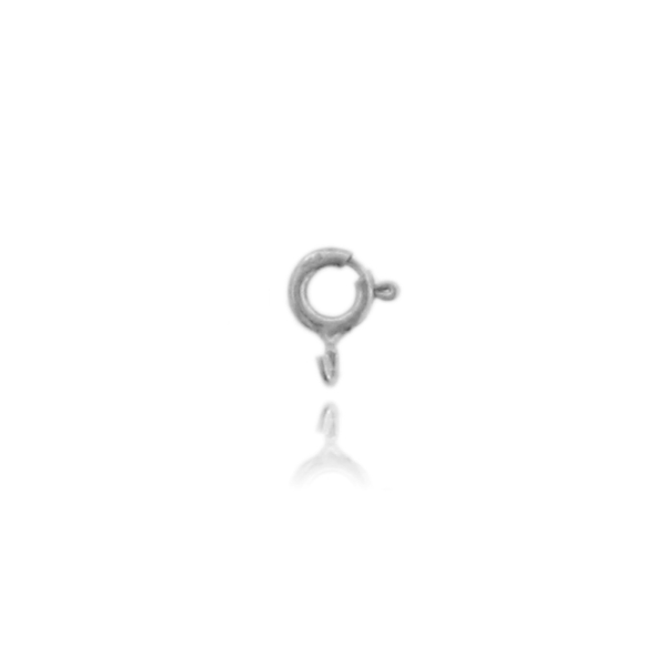 ANELLO A MOLLA CON MAGLINA APERTA PZ 30 IN ARGENTO TIT 925‰
