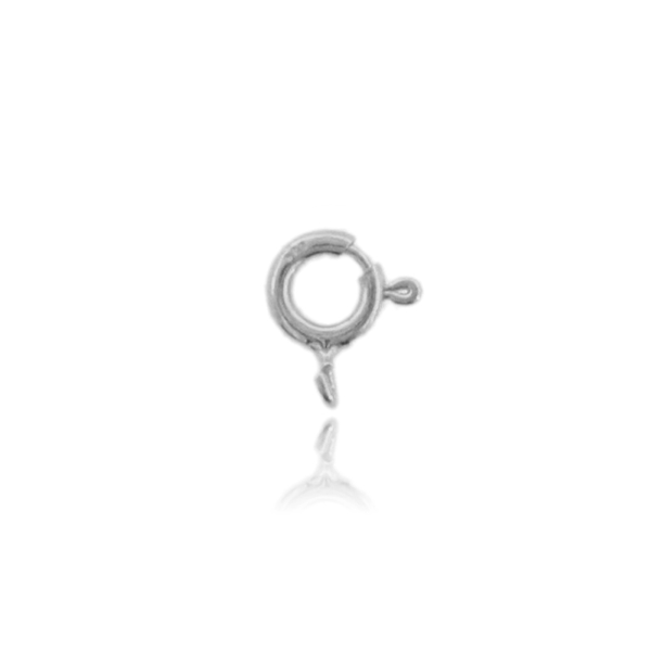 ANELLO A MOLLA CON MAGLINA APERTA PZ 18 IN ARGENTO TIT 925‰