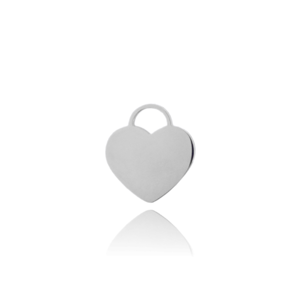 CIONDOLO CUORE MM 17X16 IN ACCIAIO 