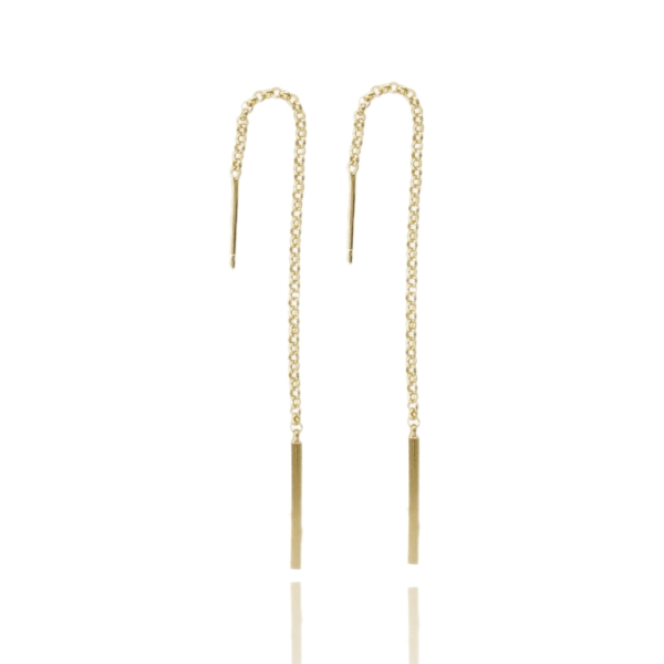 ORECCHINI SALISCENDI ROLO' CON FIAMMIFERO IN ARGENTO TIT 925 