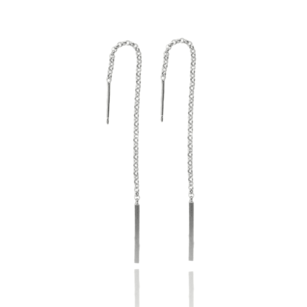ORECCHINI SALISCENDI ROLO' CON FIAMMIFERO IN ARGENTO TIT 925 