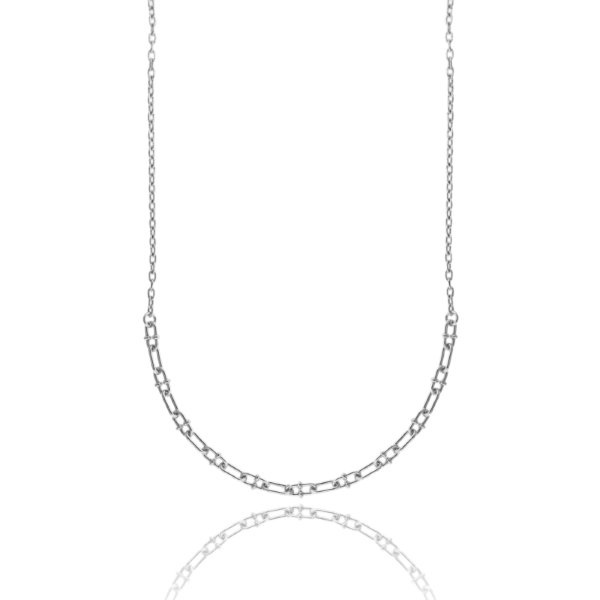 COLLANA A CATENA IN ARGENTO TIT 925 CM 40-45