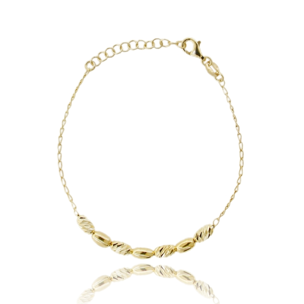 BRACCIALE FORZATINA CON OLIVETTE IN ARGENTO TIT 925 17-19