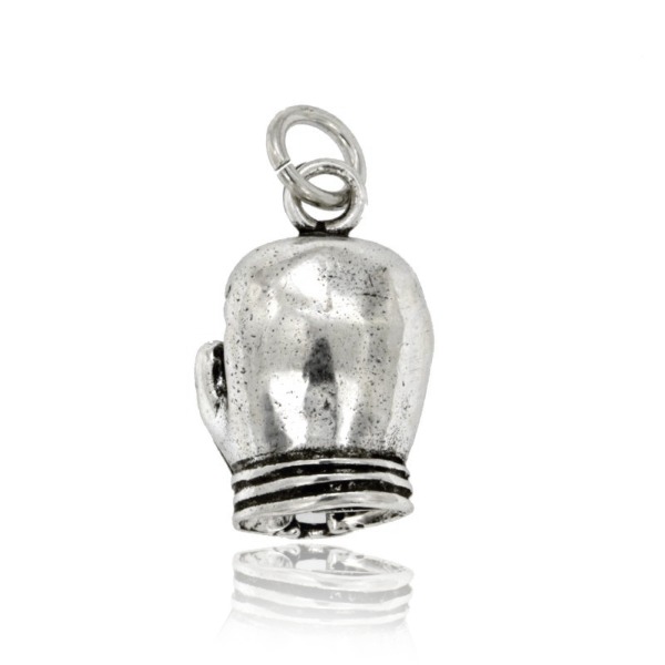 CIONDOLO GUANTONE BOX MM 27X17 IN ARGENTO MICROFUSO BRUNITO TIT 800‰