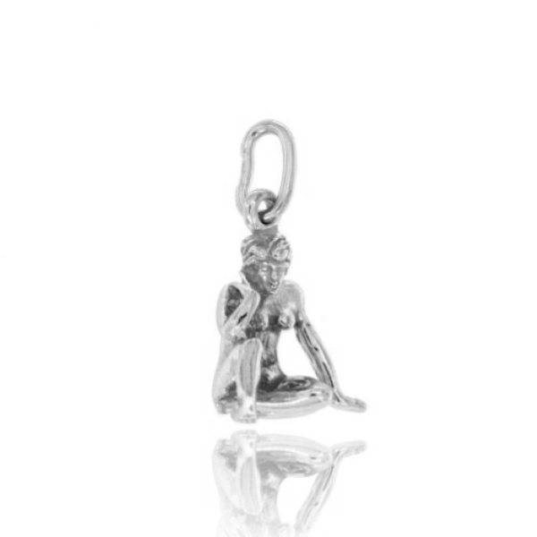 CIONDOLO VERGINE MM 19X19 IN ARGENTO MICROFUSO RODIATO TIT 925‰