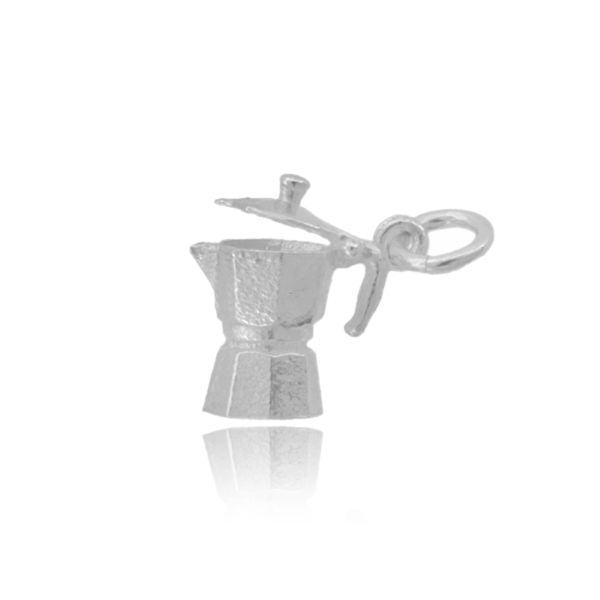CIONDOLO MOKA MM 11X9 IN ARGENTO TIT 925