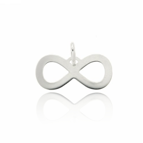 CIONDOLO INFINITO TAGLIO LASER IN ARGENTO TIT 925‰