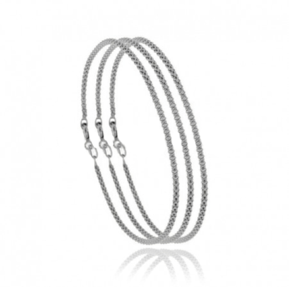 BRACCIALE PZ 3 POP CORN MM 1,8 CM 19 IN ARGENTO 925‰