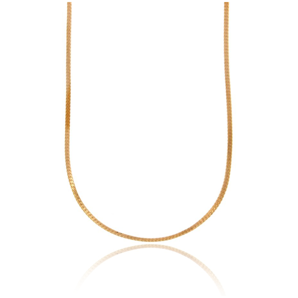 COLLANA SCHIENA D'ASINO MM 2 IN ACCIAIO PLACCATO ORO ROSA