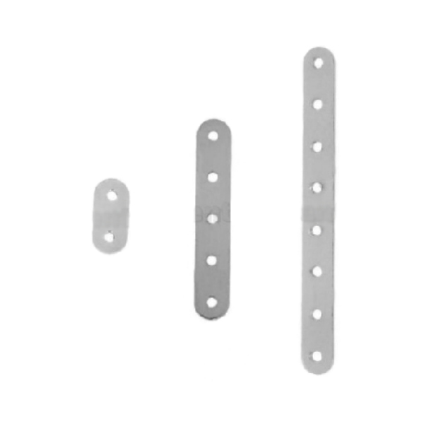 DISTANZIATORE A LASTRA PER COLLANE O BRACCIALI IN ARGENTO RODIATO TIT 925