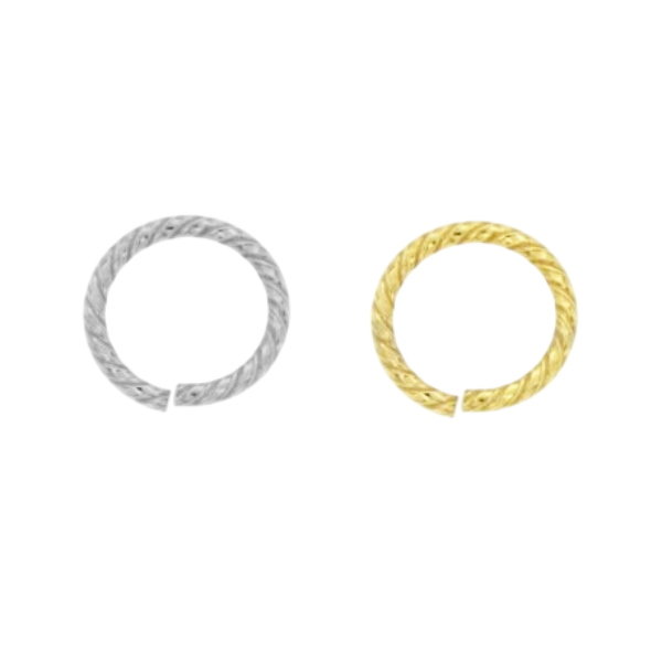 MAGLINA DI CONGIUNZIONE TORCHON DIAMETRO ESTERNO MM 10,5 INTERNO 8 FILO 1,2 IN ARGENTO TIT 925