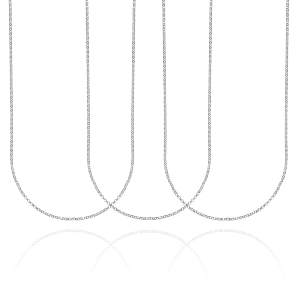 CATENA ROLO' MM 1,3 PZ 3 IN ARGENTO 925‰