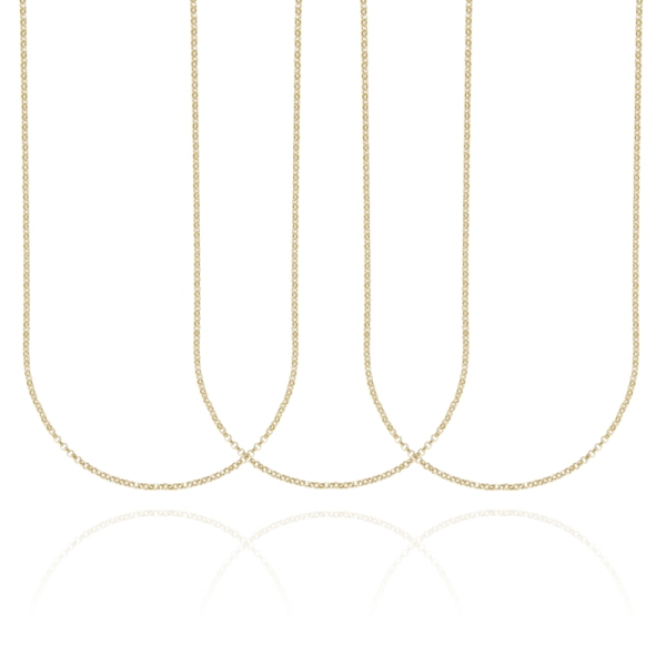 CATENA ROLO' MM 1,3 PZ 3 IN ARGENTO 925‰