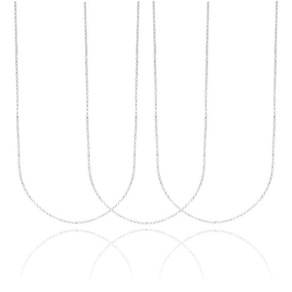 CATENA ROLO' DIAMANTATA MM 1,4 PZ 3 IN ARGENTO 925‰