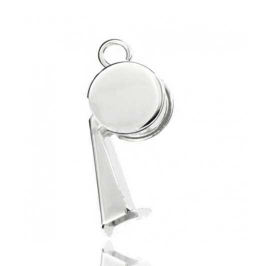 FISCHIETTO A CIONDOLO MM 42X17 IN ARGENTO TIT 925