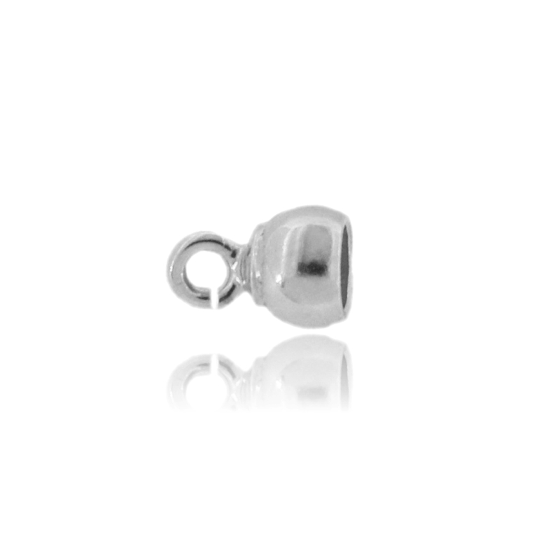 CAPOCORDA TONDO CON MAGLINA APERTA PZ 12 IN ARGENTO TIT 925