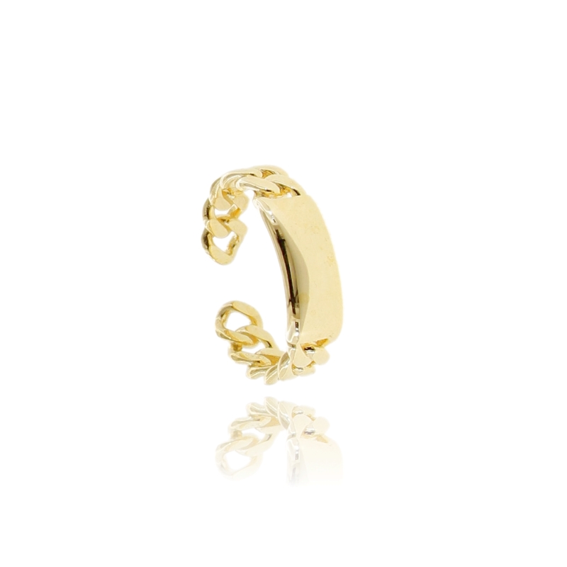 ANELLO CUBAN CHAIN IN ARGENTO TIT 925 MISURA REGOLABILE