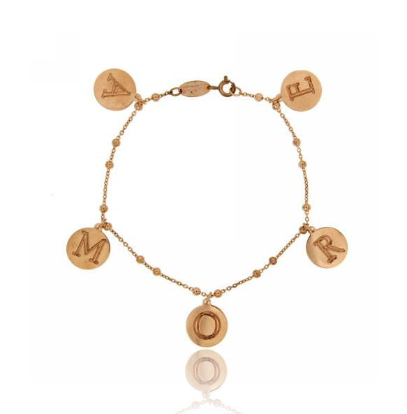 BRACCIALE AMORE CM 19 IN ARGENTO TIT 925