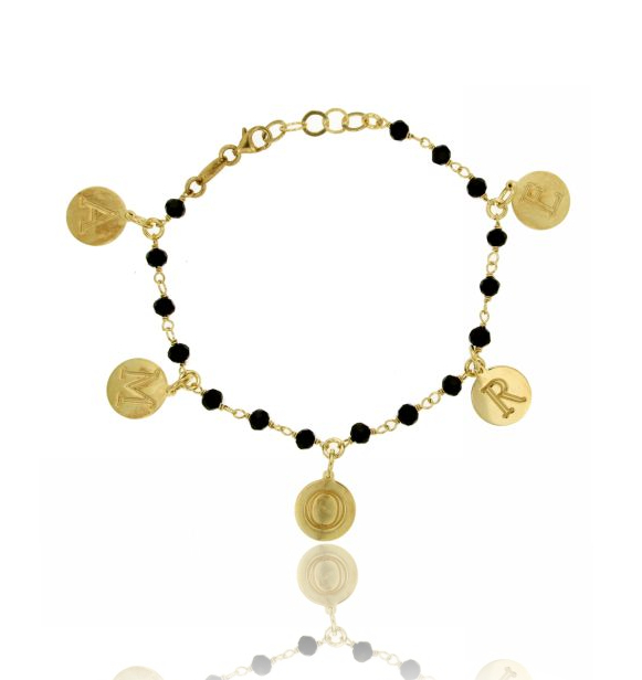 BRACCIALE AMORE CM 19 IN ARGENTO TIT 925 E PIETRE