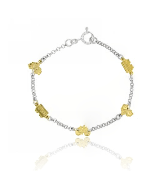 BRACCIALE IN ARGENTO TIT 925‰ CM 18