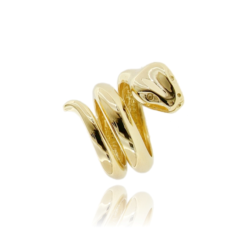 ANELLO SERPENTE IN ARGENTO TIT 925‰ MISURA REGOLABILE DA 14
