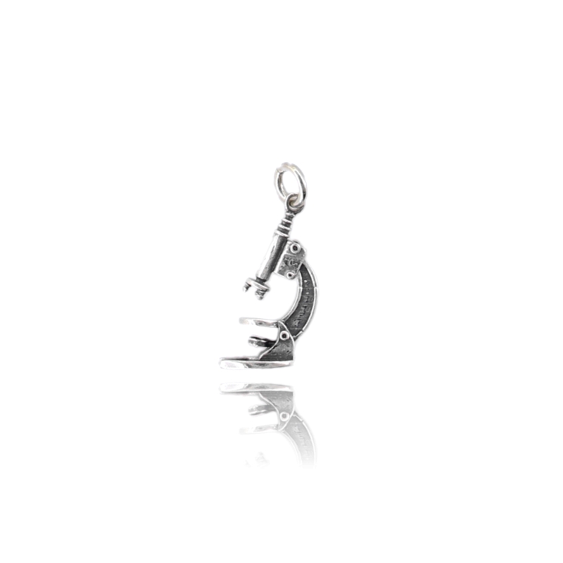 CIONDOLO MICROSCOPIO MM 20X14 IN ARGENTO TIT 925