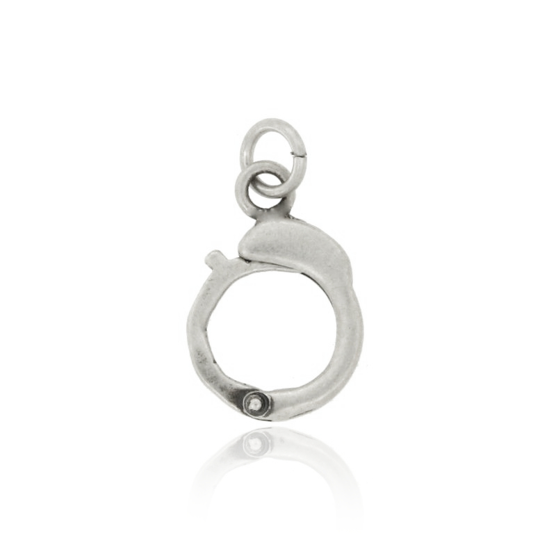 CIONDOLO MANETTA MM 23X15 IN ARGENTO TIT 925