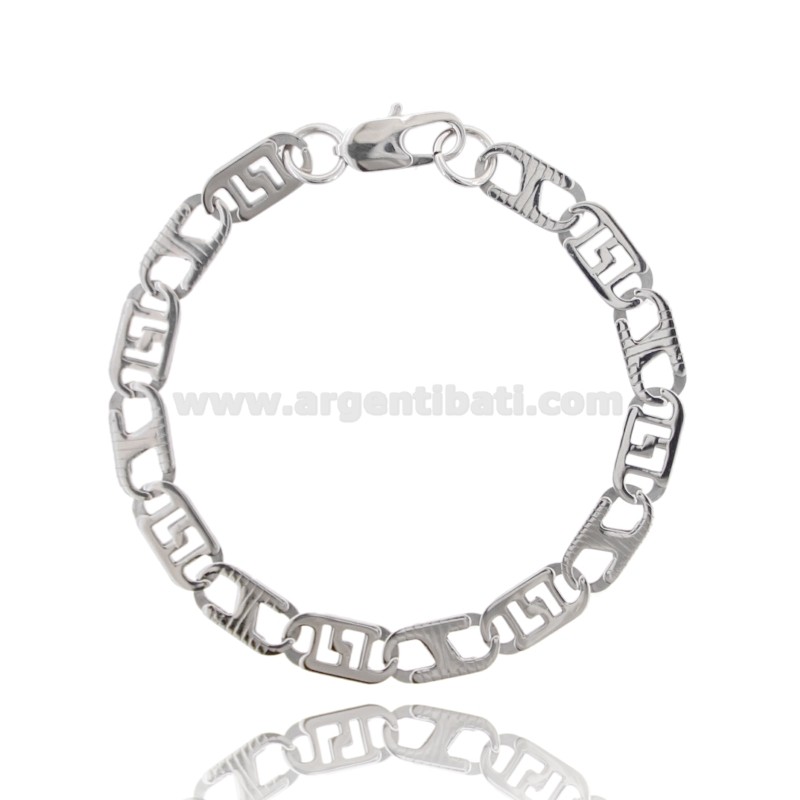 BRACCIALE MAGLIA SPECIALE IN ACCIAIO CM 21