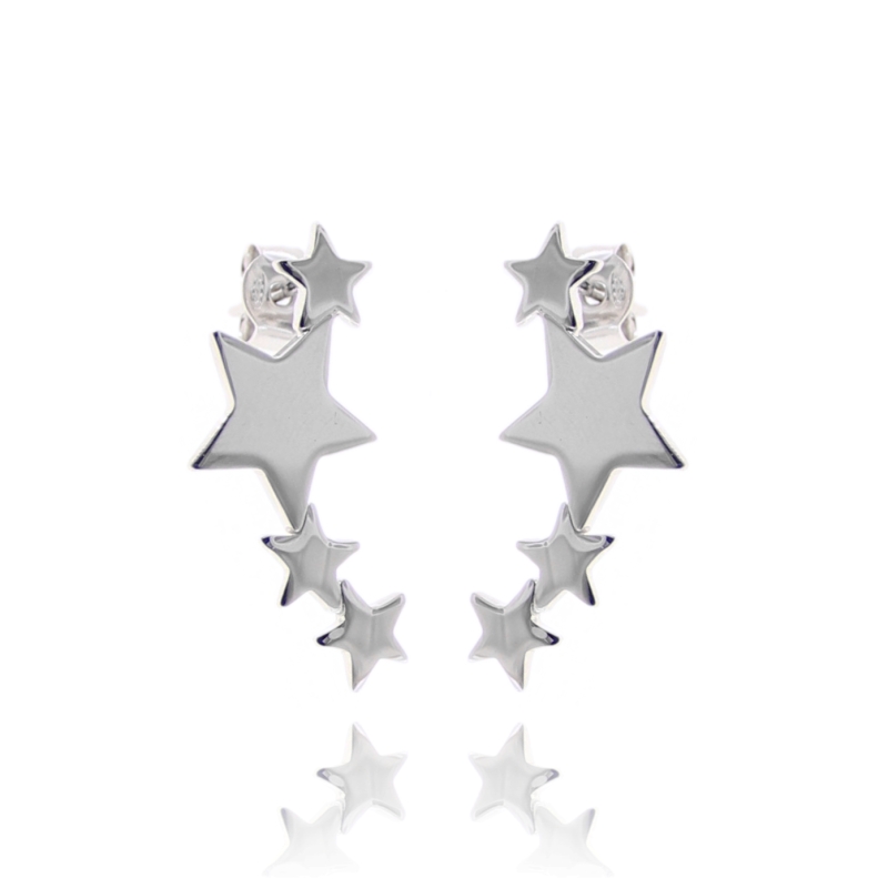 ORECCHINI STELLE DEGRADE IN ARGENTO TIT 925