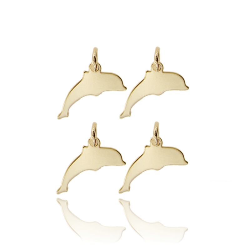 CIONDOLO DELFINO MM 7X22 PZ 4 IN ARGENTO TIT 925