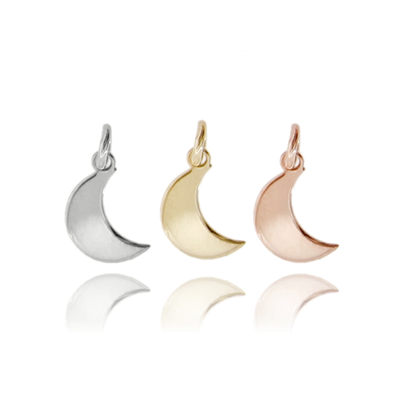 CIONDOLO LUNA MM 11X6 PZ 4 IN ARGENTO TIT 925