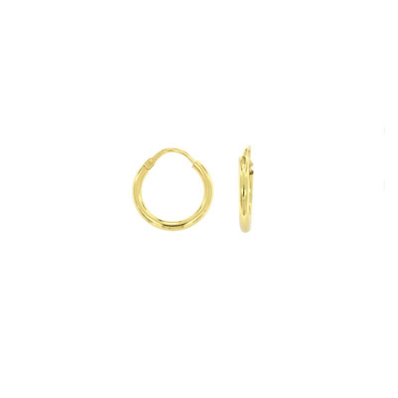 ORECCHINI A CERCHIO A CANNA TONDA MM 2 COPPIE 3 IN ARGENTO TIT 925‰