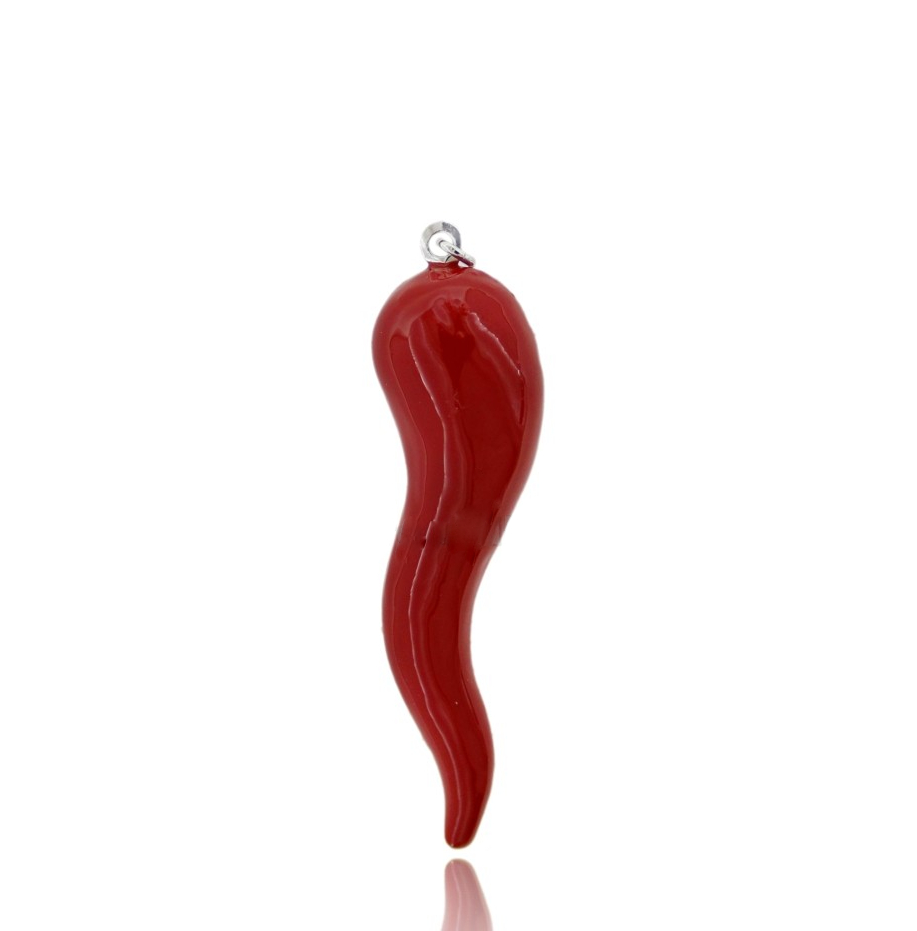 CIONDOLO CORNO IN ARGENTO TIT 925