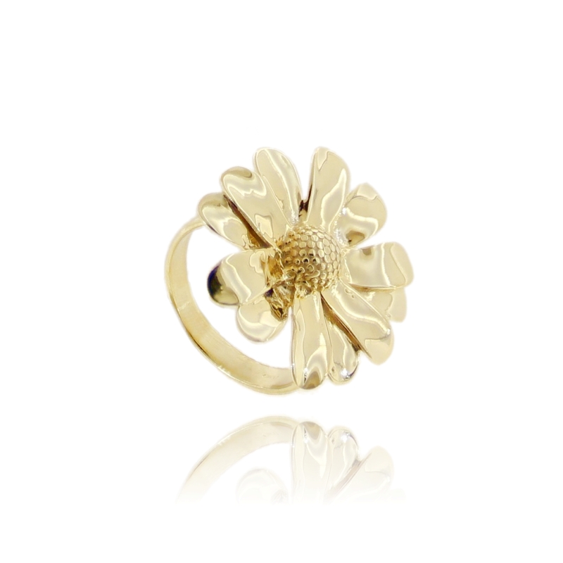 ANELLO MARGHERITA MM 25X25 IN ARGENTO TIT 925 MISURA REGOLABILE