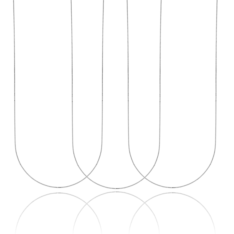 CATENA VENEZIANA MM 0,6 PZ 3 IN ARGENTO 925‰