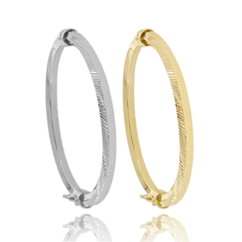 BRACCIALE RIGIDO POLO IN ARGENTO DIAMANTATO TIT 925