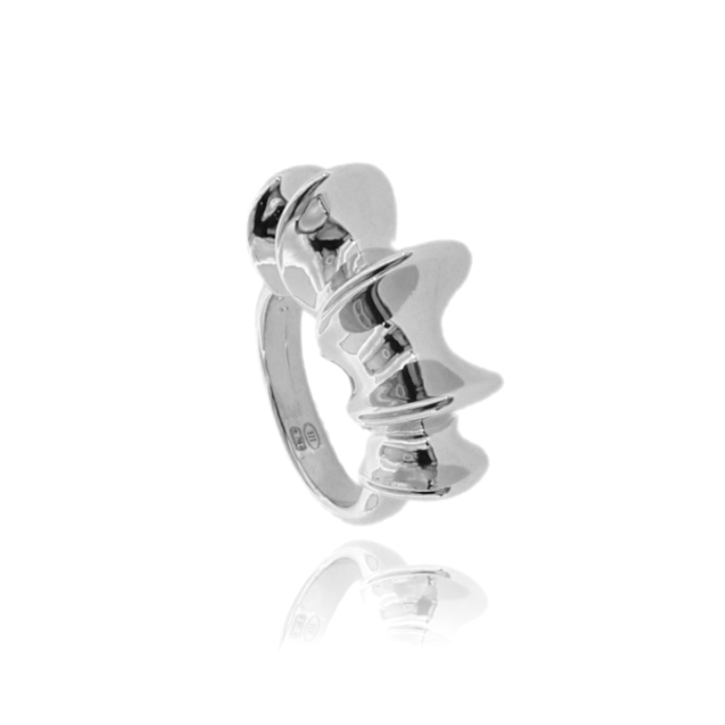 ANELLO BRUCO IN ARGENTO TIT 925