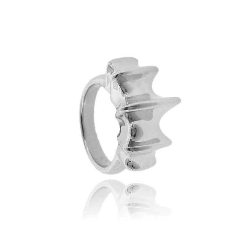 ANELLO SEGMENTI IN ARGENTO TIT 925