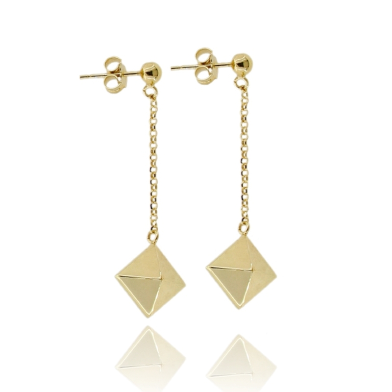 ORECCHINI PENDENTI BORCHIA IN ARGENTO TIT 925