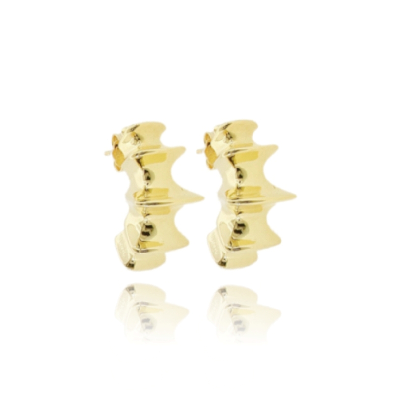 ORECCHINI SEGMENTI IN ARGENTO TIT 925