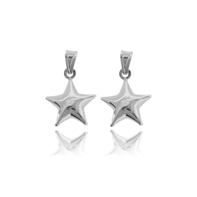 CIONDOLO STELLA PZ 2 IN ARGENTO TIT 925