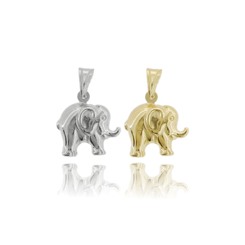 CIONDOLO ELEFANTE MM 16X16 PZ 2 IN ARGENTO TT 925