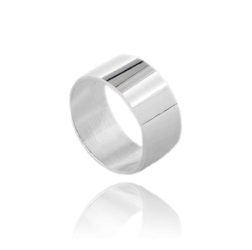 ANELLO FASCIA INGLESE MM 10 IN ARGENTO TIT 925‰