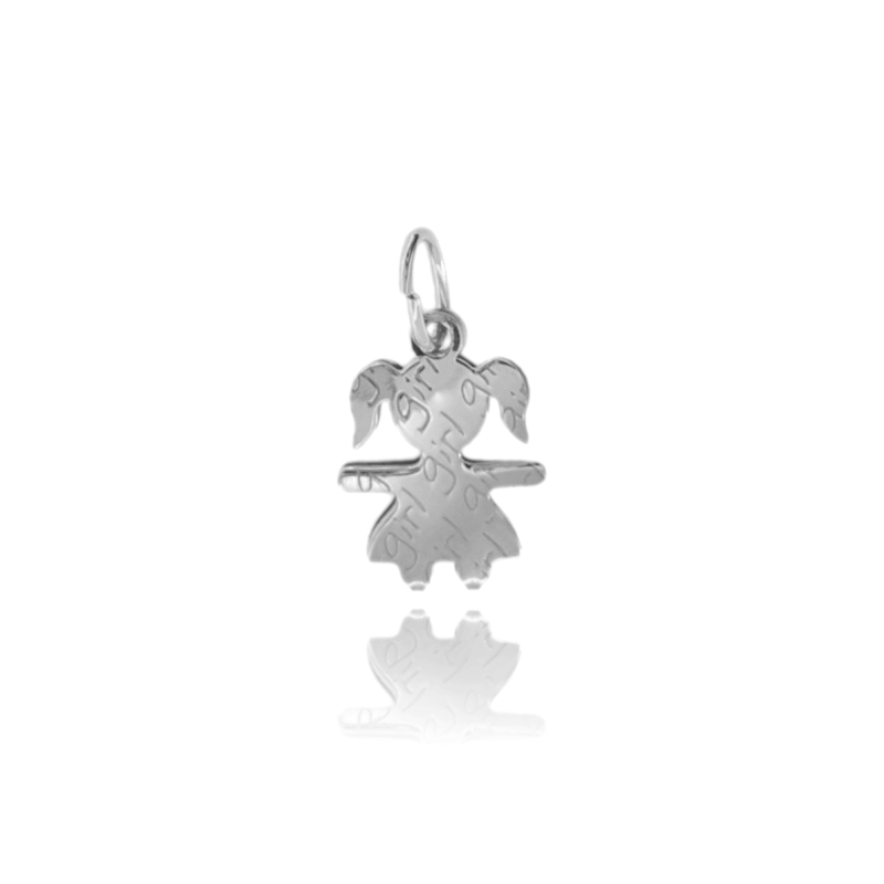 CIONDOLO BIMBA GIRL IN ARGENTO TIT 925‰