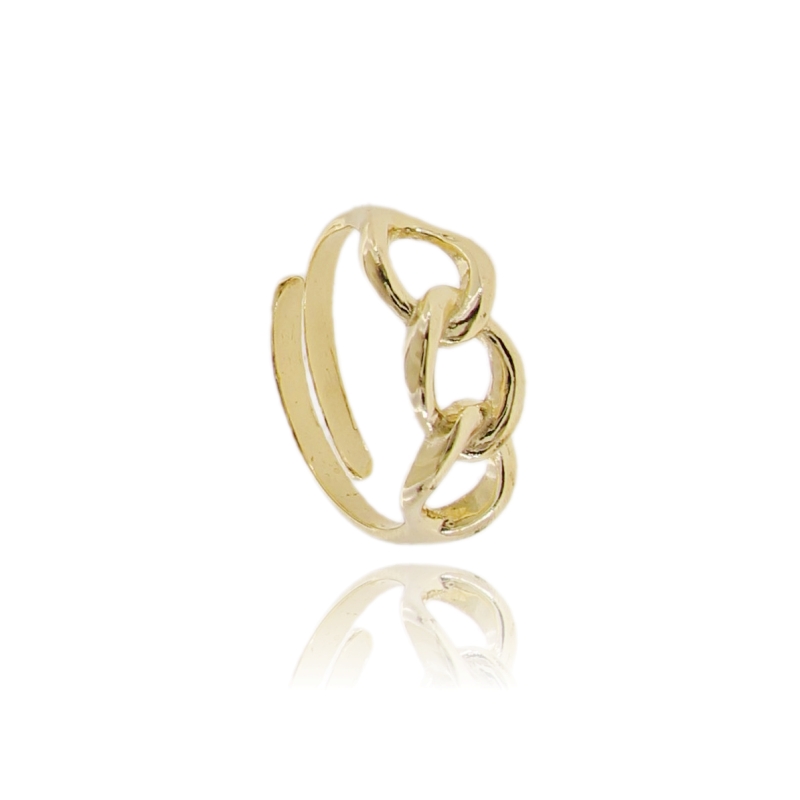 ANELLO CUBAN CHAIN IN ARGENTO TIT 925 MISURA REGOLABILE