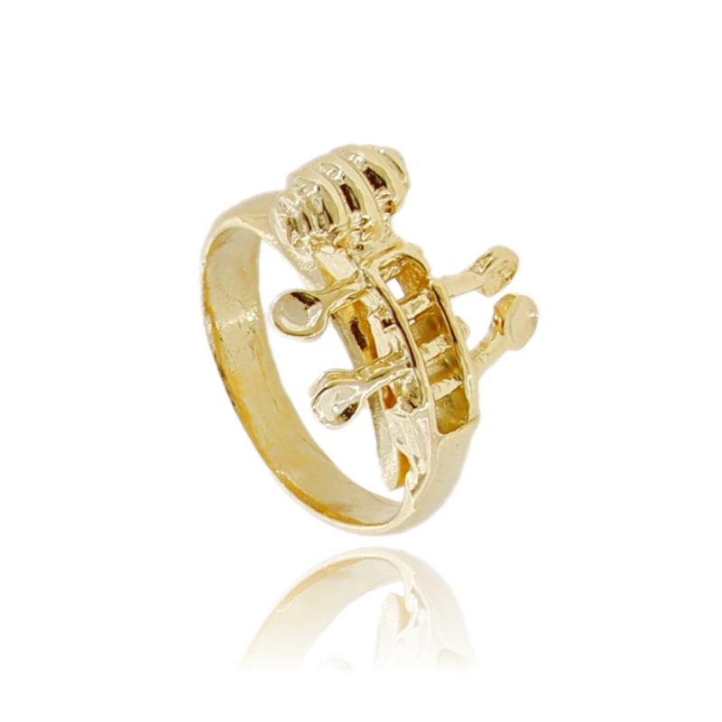 ANELLO VIOLINO IN ARGENTO TIT 925 MISURA REGOLABILE